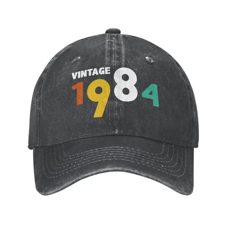 Fashion Cotton Retro Born In 1984 Baseball Cap Men Women Custom Adjustable Adult 39 Years Old birth year gift Dad Hat Outdoor