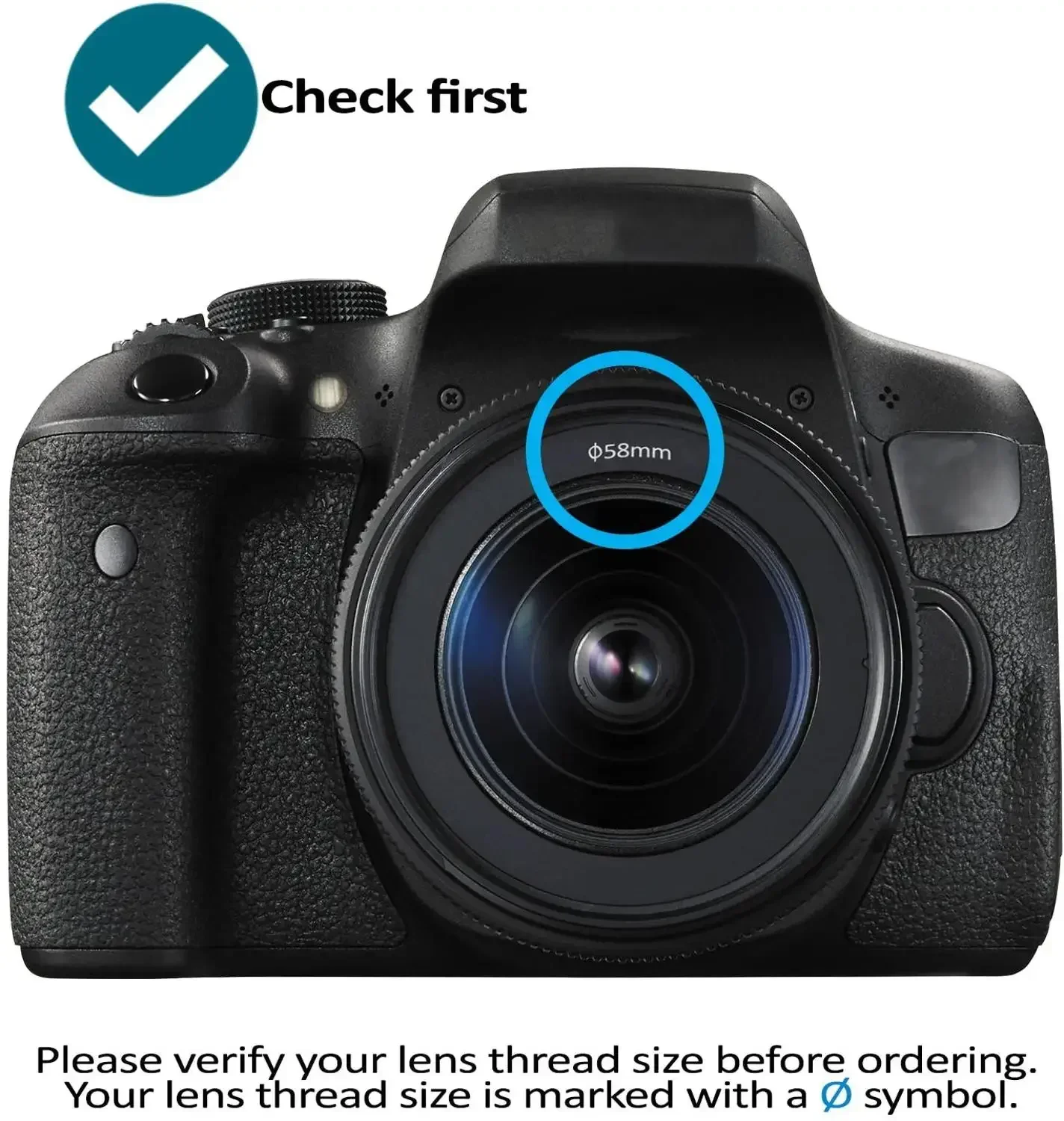 Camera 58mm  Lens Hood For Canon EOS 2000D 4000D 1300D 800D 850D 77D 80D 200D 250D 650D 700D 750D 760D 1000D 1100D 1200D 18-55mm