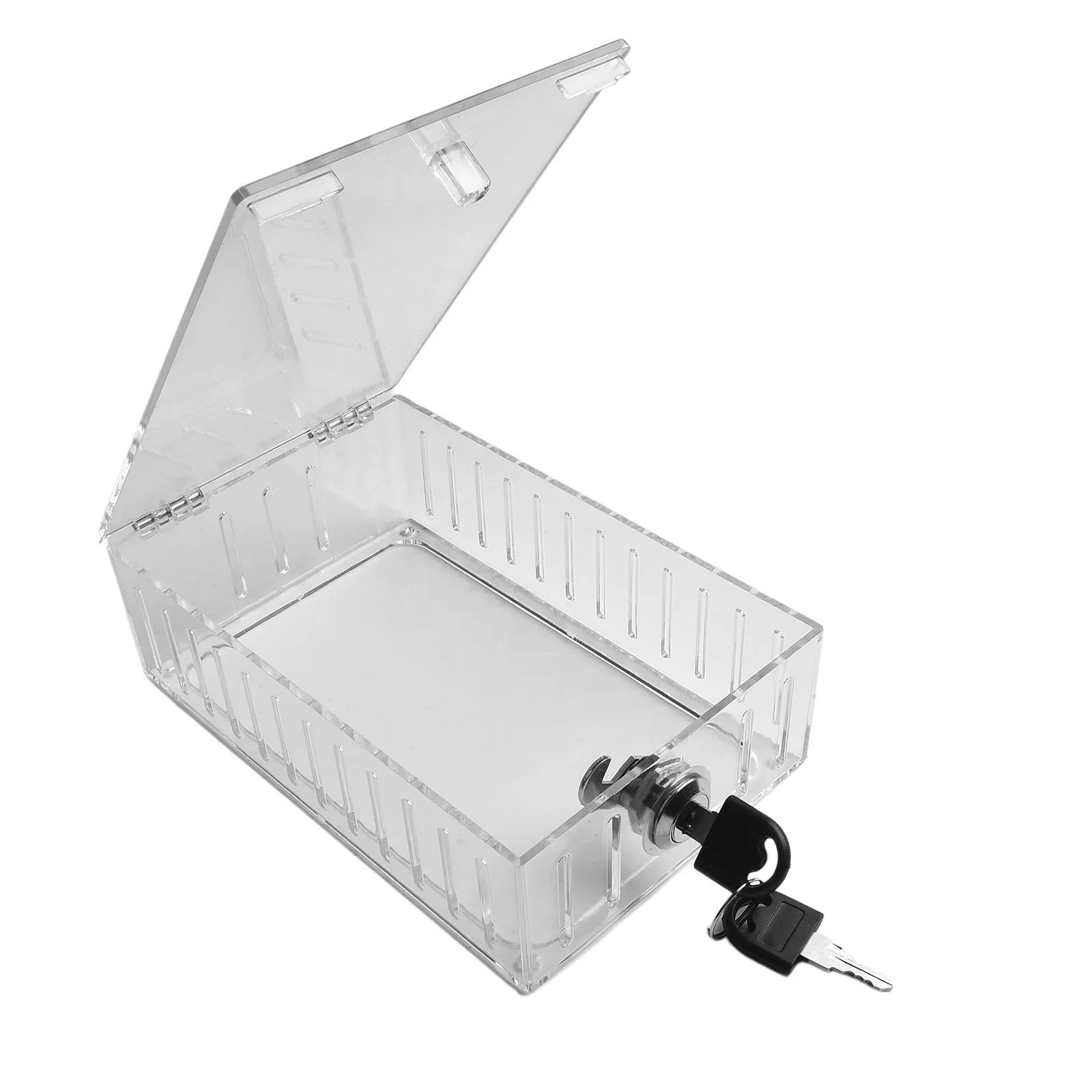 1PC Constant Temperature Box Cover ABS Locking Thermostat Cover Tamper Lock Protection Box With 2 Keys 1PC Constant