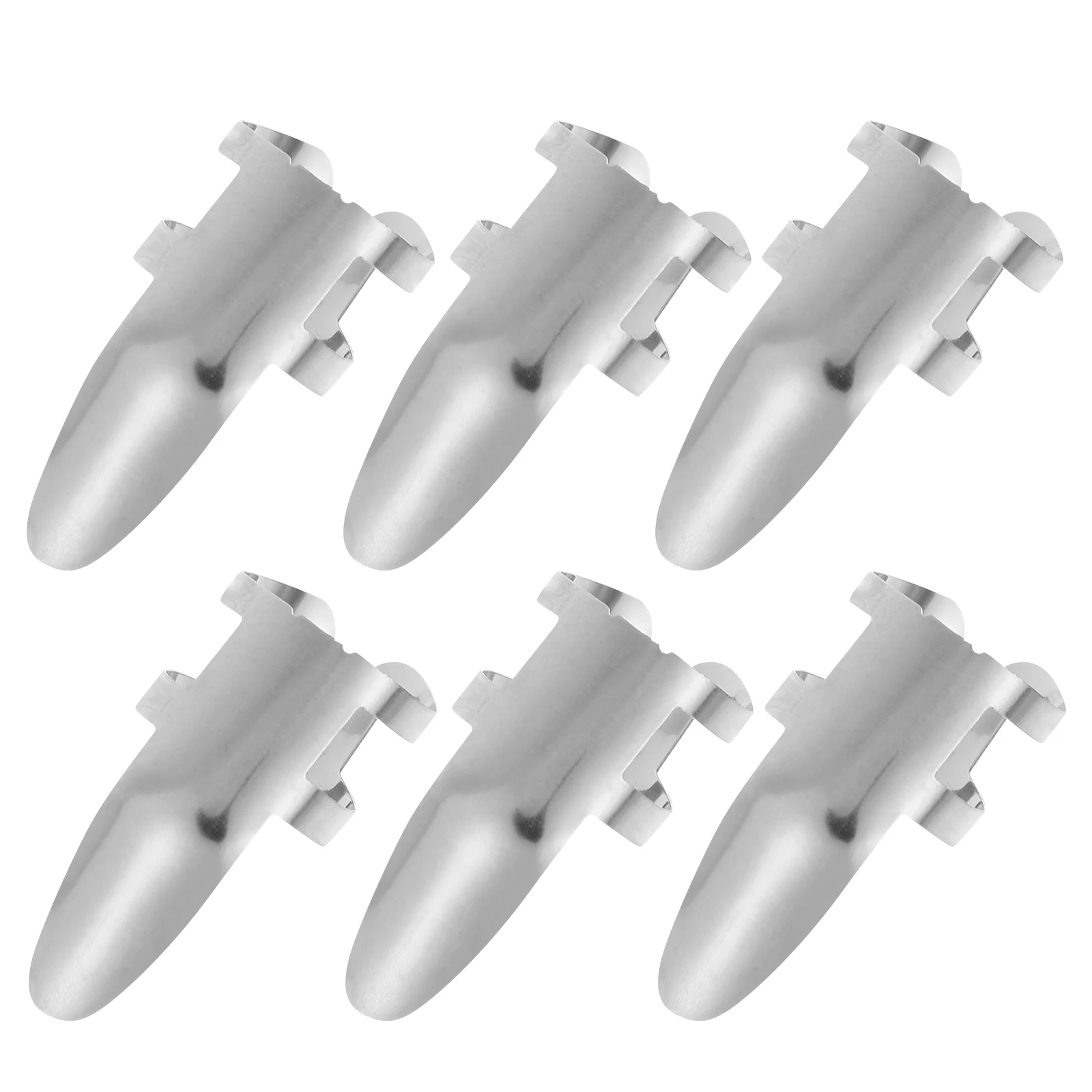 

6pcs Stainless Steel Guitar Finger Picks Adjustable Banjo Picks For Guitar Ukulele Electric String Instruments Stringed