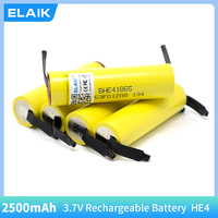 1-20PCS New Original HE4 2500mAh Li-lon Battery 18650 3.7V Power Rechargeable batteries Max 20A,35A discharge + Nickel sheet