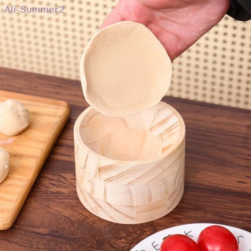 {MX} Wood Dumpling Maker Mold And Ball Manual Dough Skin Presser Hand Pie Rolling Ball Quick Dumpling Wrapper Making Tool - view 4