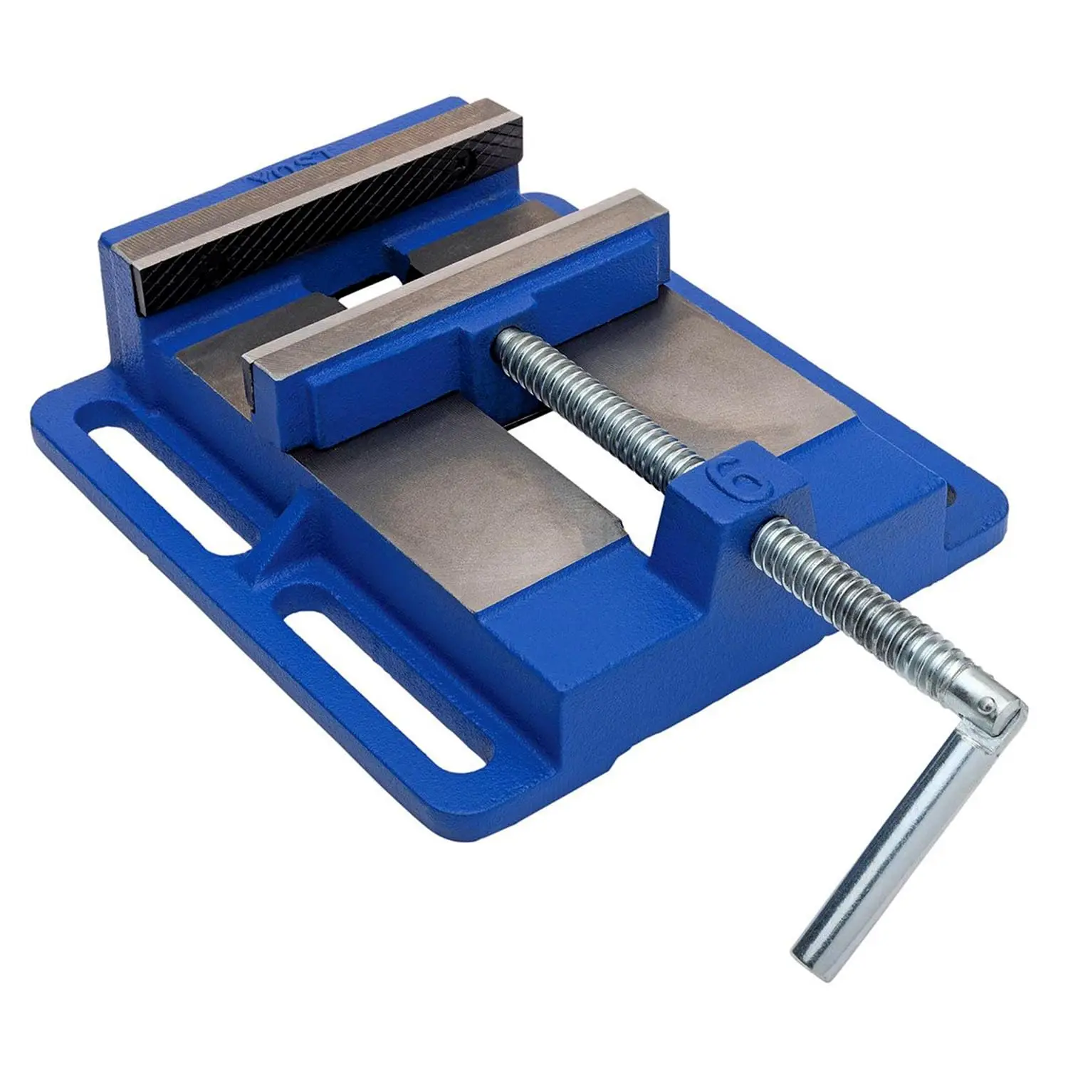 

6-дюймовые сверлильные тиски, портативный синий чугунный инструмент для надежного крепления к верстаку