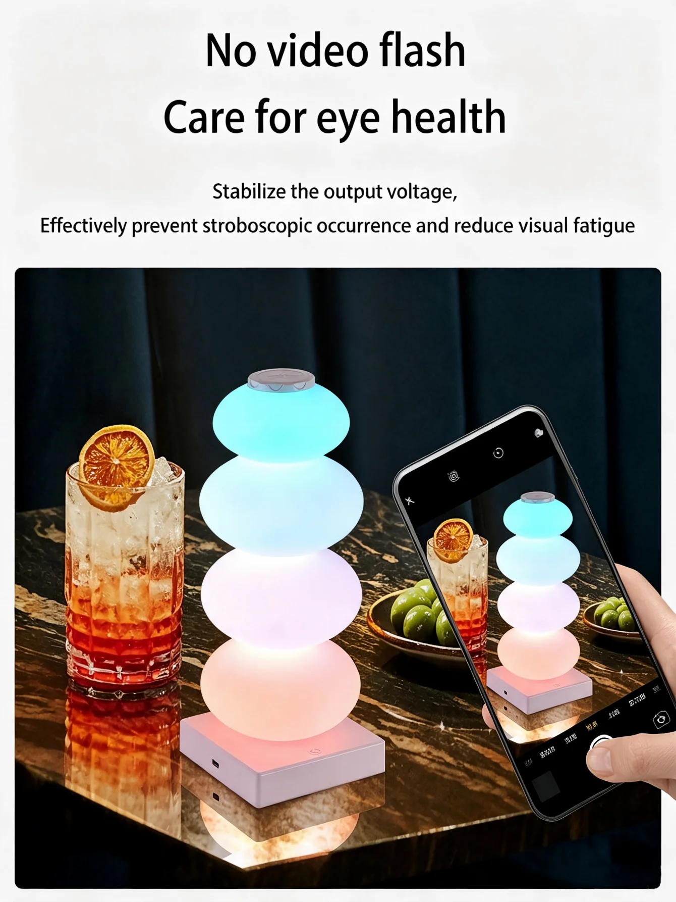 Frosted Shade Stack Cloud Night Light RGB Multi-color Shift Touch Dimmable USB Charging Dormitory Bedside Decor Lamp
