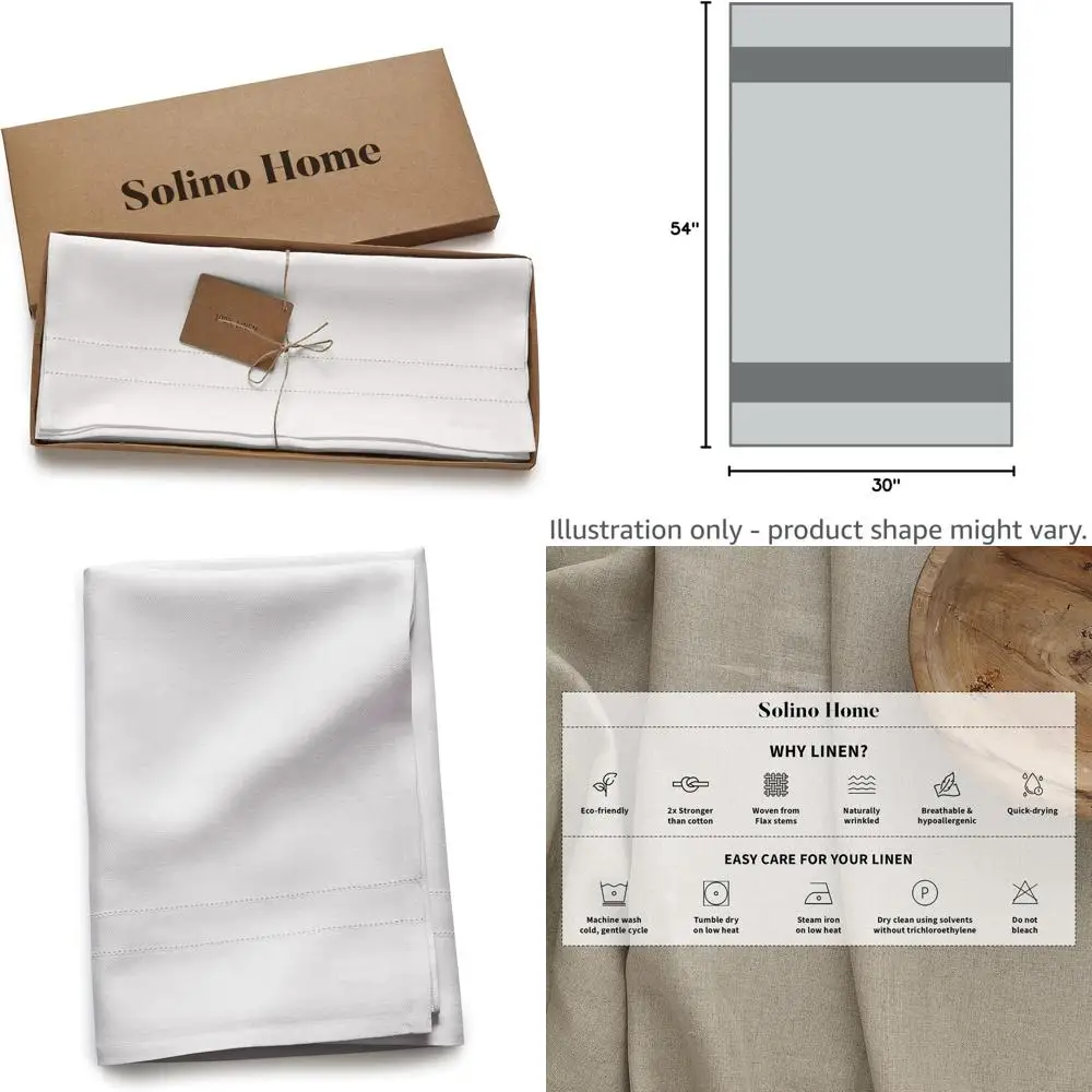 

Банное полотенце из чистого льна 30х54 — 100% белый лен, ручная работа из европейского льна, можно стирать в машине