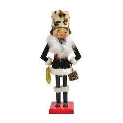 Stylish Christmas Decors Nutcrackers Soldier Hand Painted Figurine Ornament Holiday Statue for Party Display