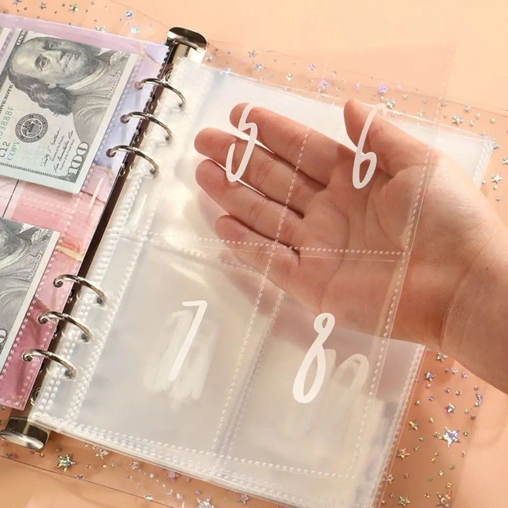Save Money 100 Envelopes Money Saving Challenge Shining Large Capacity Money Collection Book Reusable Portable Savings Binder
