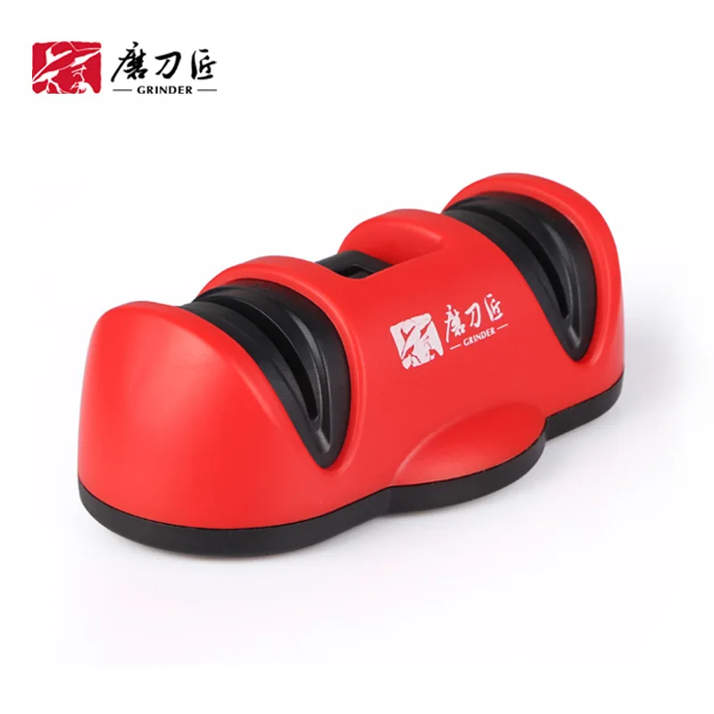 

Two-in-one Knife Sharpener Diamond Grinding Quick Knife Sharpener Suction Cup Fixation Kitchen Knife Sharpening System