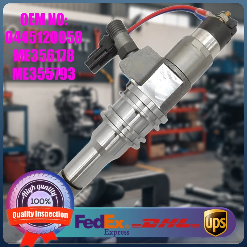 

Новая высококачественная топливная форсунка Common Rail 0445120058 ME356178 ME355793 для Mercedes и Mitsubishi Fuso ROSA 4M50 BUS