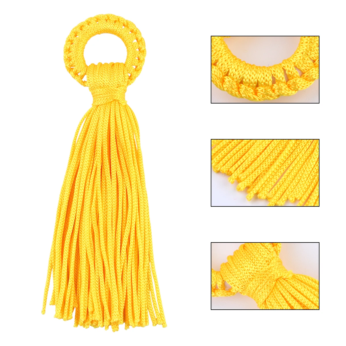 

12pcs Tassel Pendant Phone Charm DIY Jewelry Accessories Mobile Shell Decor Polyester Material Necklace Bracelet Craft Project