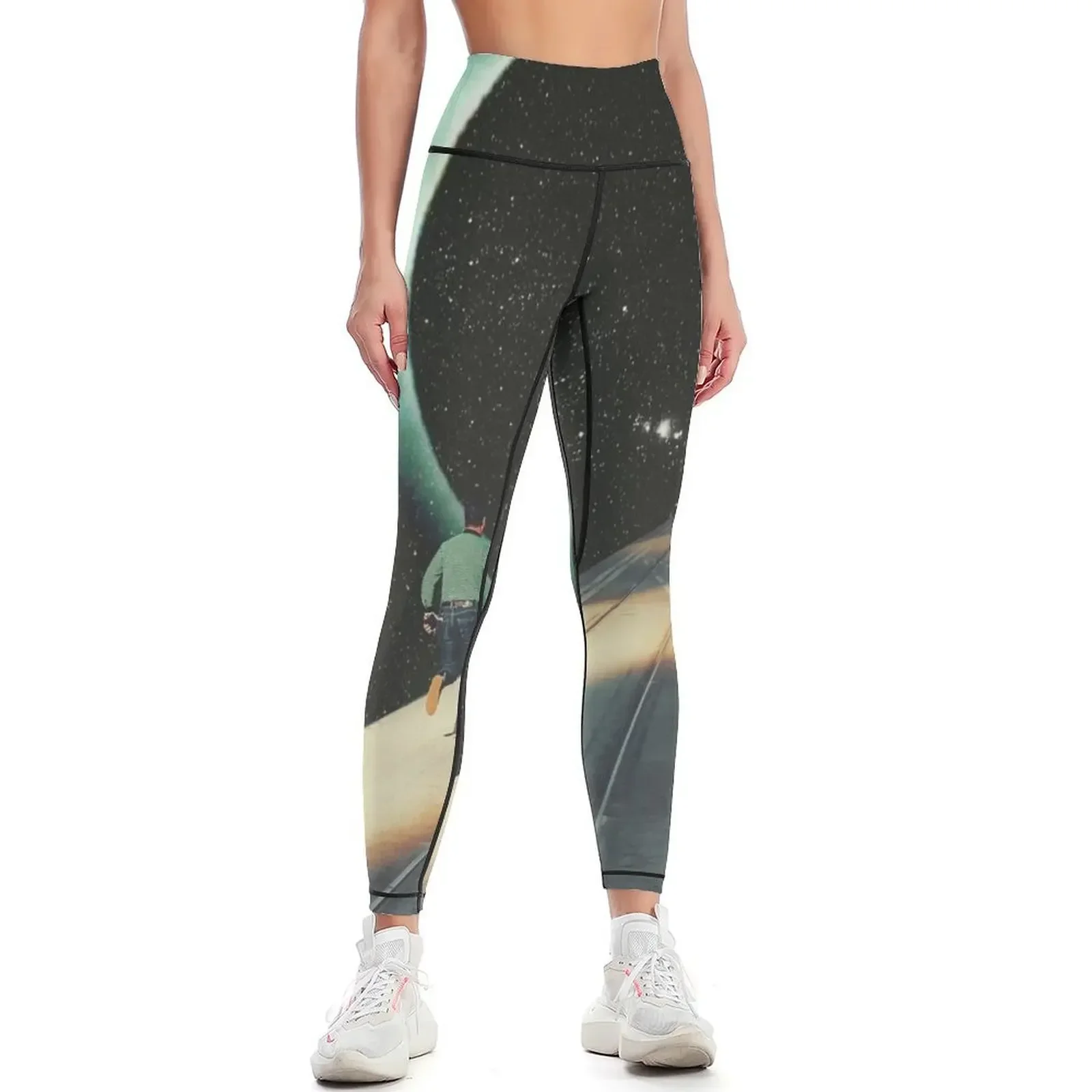 

Escaping into the Void Leggings gym clothing Leginsy push up Women's sportswear sportswear for gym Womens Leggings