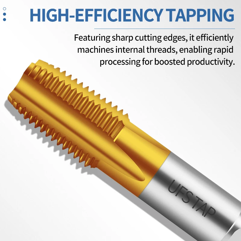 

UFS TAP HSSE-35 JIS Standard TIN Coating Pipe Straight Fluted Tap PS PF G BSP RP 1/16 1/8 1/4 3/8 Machine Screw Thread Taps