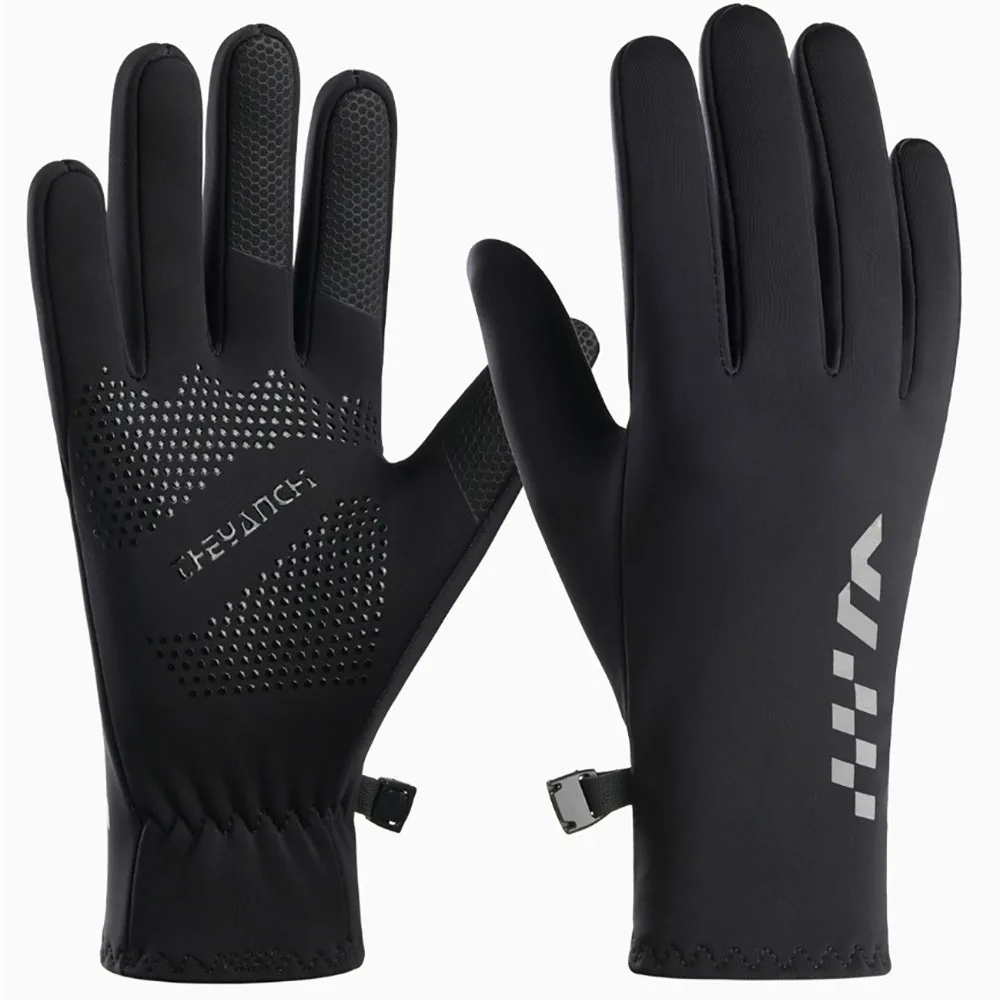 Men Winter Warm Gloves for Outdoor Cycling Skiing Thickened Gloves Waterproof  Anti-Slip Touch Screen Gloves