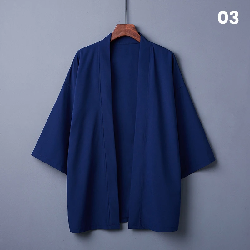 Japanese Antique Hanfu Cloak JK Taoist Robe Ukiyo-e Style Kimono Casual Yukata Haori Shirts Cardigan Summer Thin Sunscreen Coats