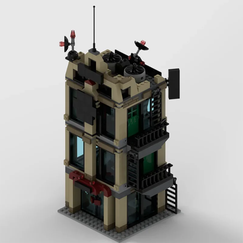 Movie Model Moc Building Bricks Small Daily Bugle Model Technology Modular Famous Scene Toy DIY Assembly Christmas Holiday Gifts
