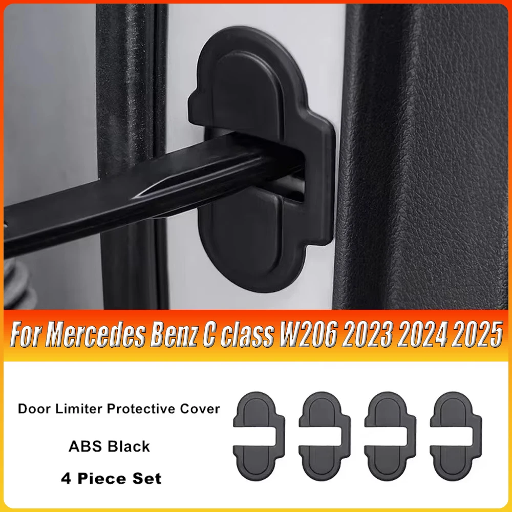 

For Mercedes Benz C Class W206 GLC X254 2023-2025 Car Door Limiter Protective Cover Door Lock Buckle Trim Interior Accessories