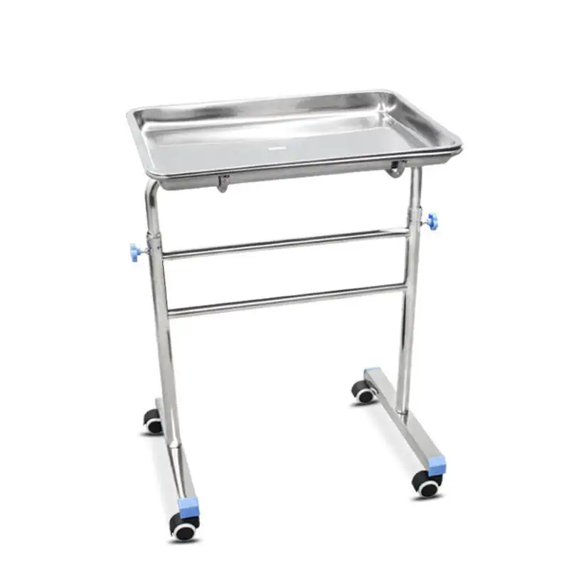 

Медицинская тележка из нержавеющей стали для ветеринарных клиник и операций, тележка-переноска для животных из нержавеющей стали