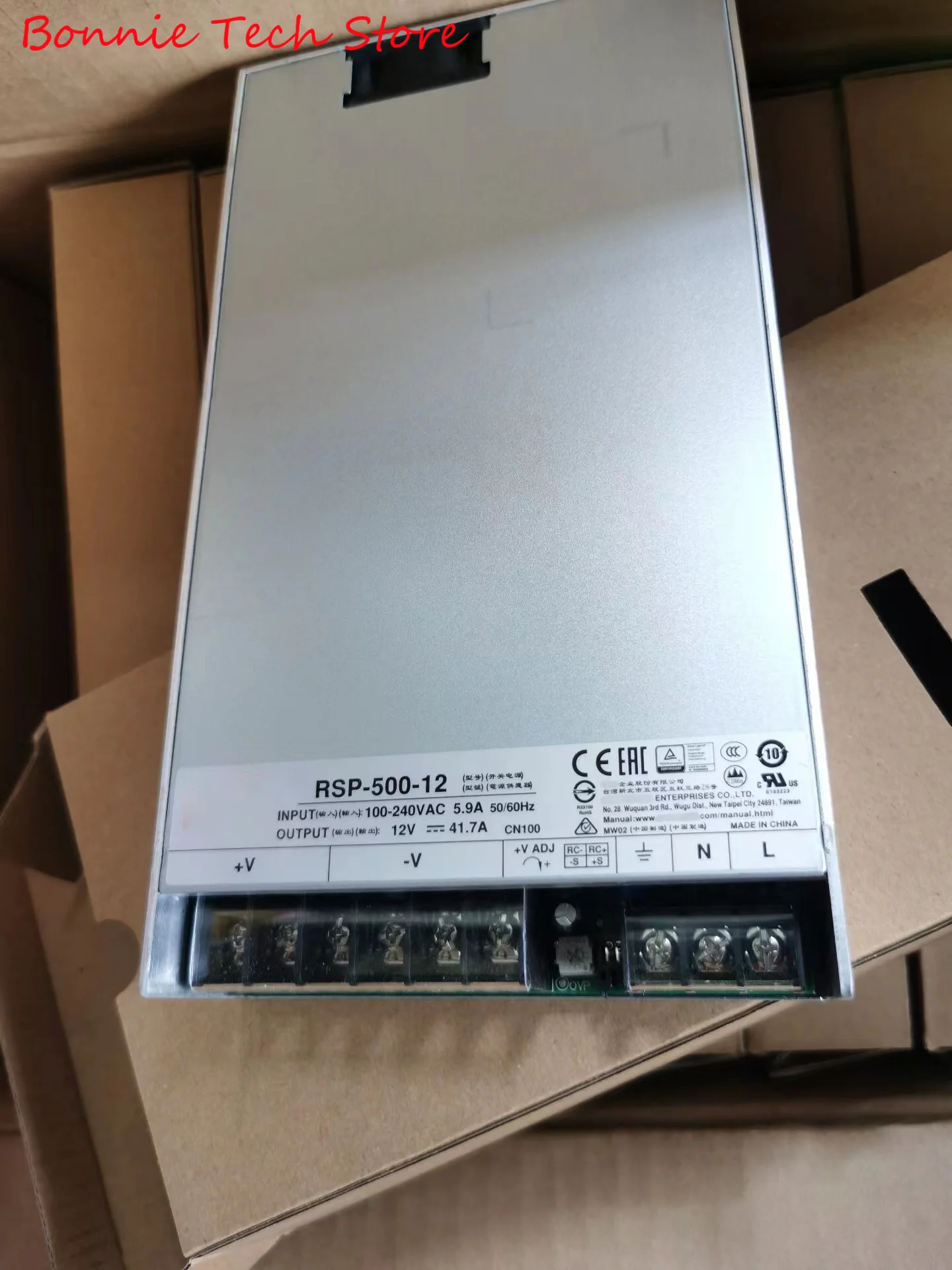 RSP-500-12 for MEAN WELL Power Supply , 500W Single Output with PFC Function