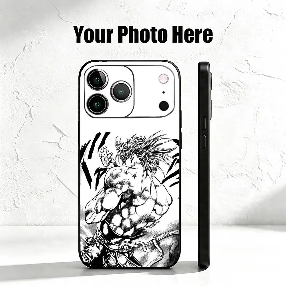 d-Dio Brando  Phone Case For iPhone 17,16,15,14,13,12,11 Plus,Pro Max,XS,Soft Silicone Black Cover