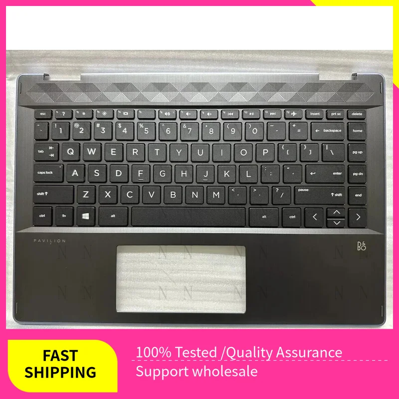

Y New FOR HP Pavilion X360 14-DH Palmrest w/ Keyboard Non-Backlit Blue Edge L53788-001