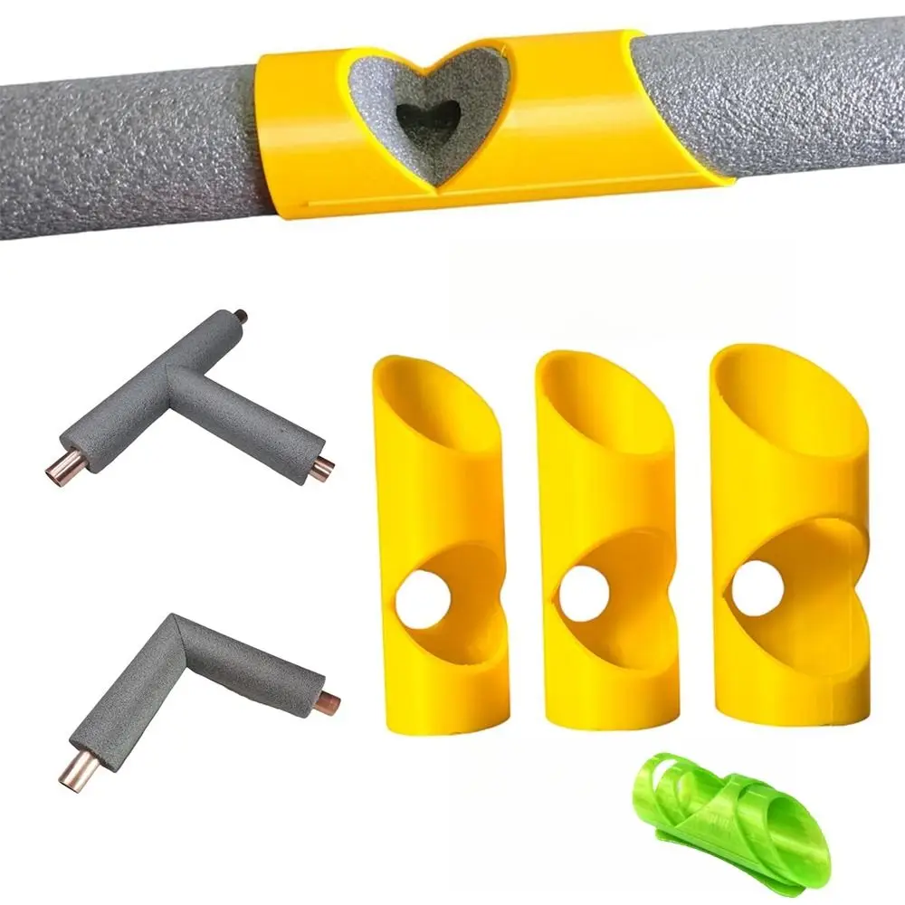 3Pcs Easy To Use Foam Pipe Cutting Tool Three-Tube Durable Insulation Cutting Fixture Flame Retardant Tube Commercial Places