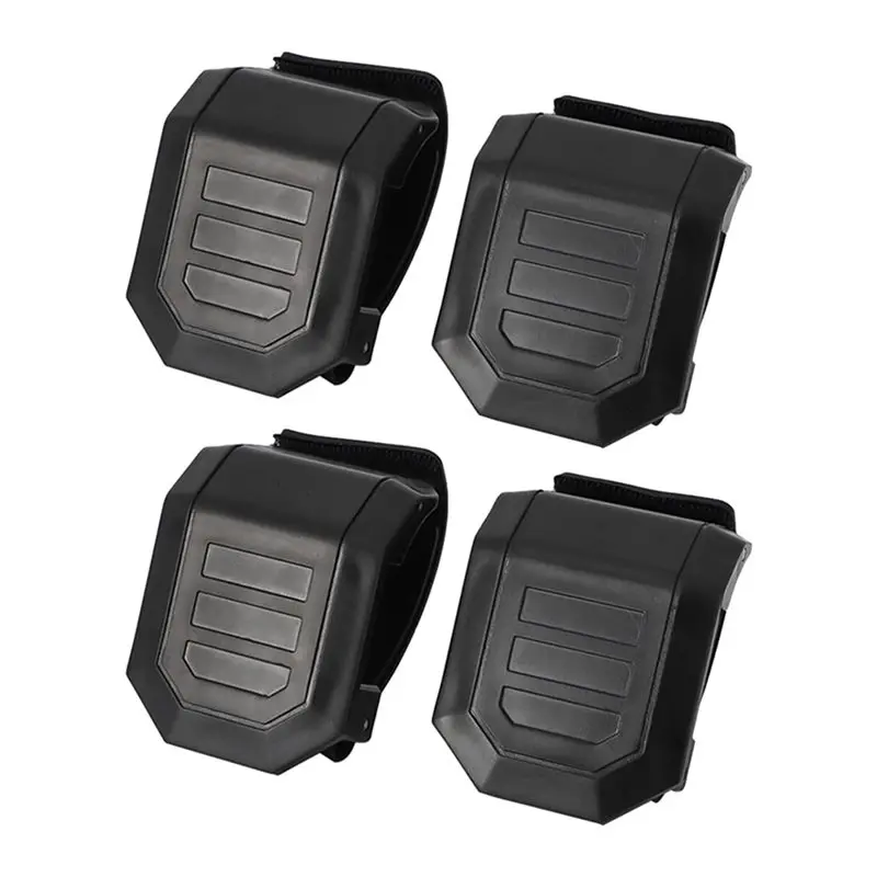 

A11M-For Polaris Ranger RZR, Maverick X3 Compatible 4Pcs UTV Windshield Adjustable Mounting Clamp Kit Fixed Clamps Straps