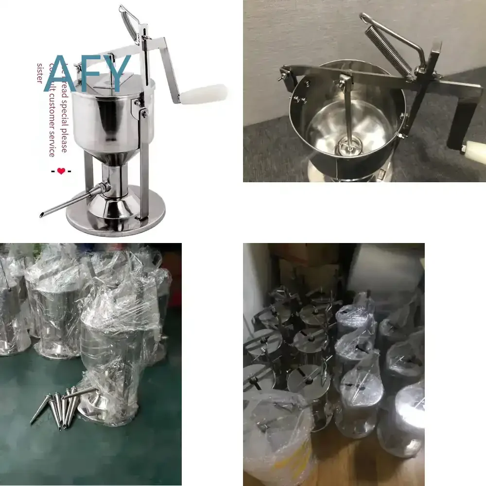 6L Commercial Bread Donut Filling Jam Filler Machine for Bakery Equipment Food Processing Machinery for Small Business Baking
