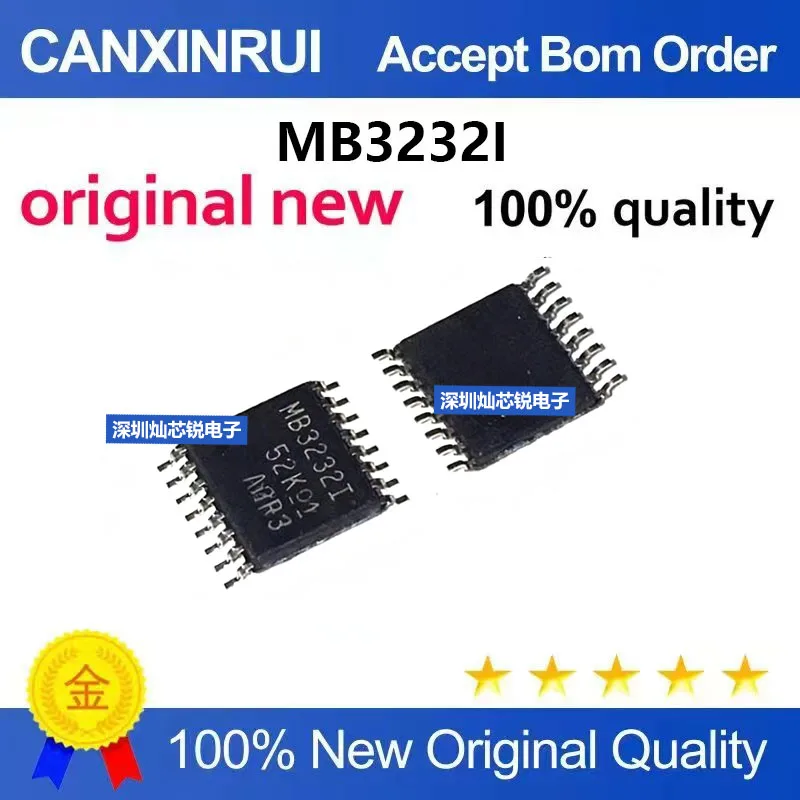 (5-100pieces)Brand New Original MB3232I MAX3232IPWR TSSOP16 RS-232 Transceiver IC