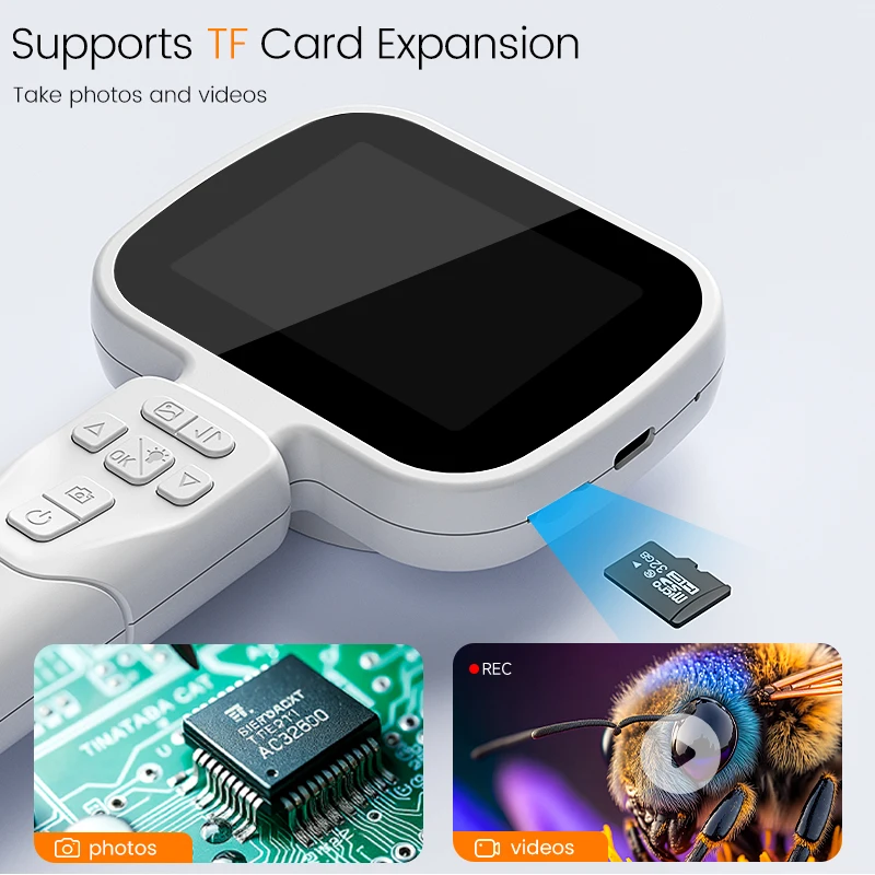 2,8" IPS Digitaler Vergrößerer 1080P HD 20–50X Zoom Einstellbare Brennweite Handmikroskop für Elektronikreparatur & Schmuck – Detail 12