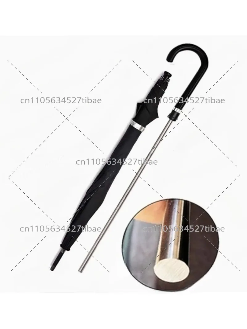 creative-long-handle-self-defense-umbrella-with-sunshade-and-rain-protection-sturdy-black-plastic-sunset-sunscreen-design
