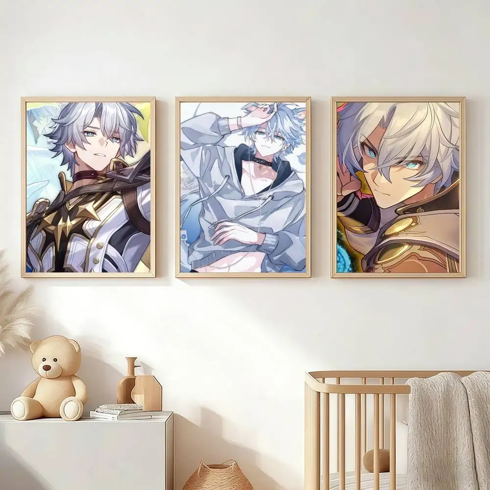Honkai Star Rail Phainon Poster Stickers Classic Art Print Retro Wall Decor HD Living Room Home Poster Festival Gift