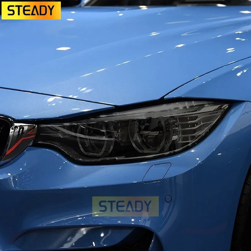 

2 шт., Прозрачная Черная защитная пленка для автомобильных фар BMW M3 F80 M4 F82 F83
