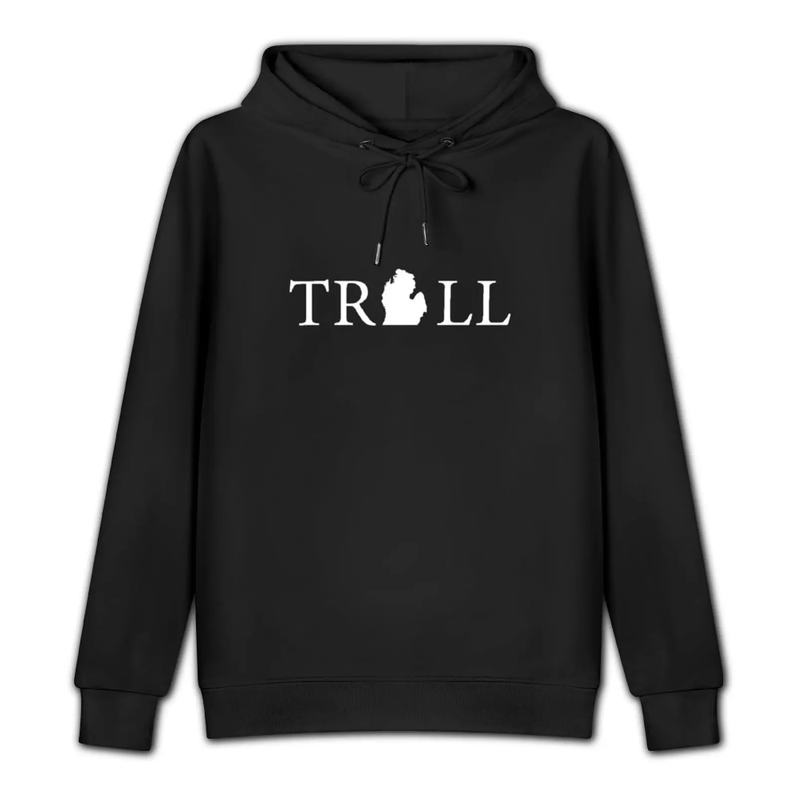 Troll - White Pullover Hoodie anime clothing pullover