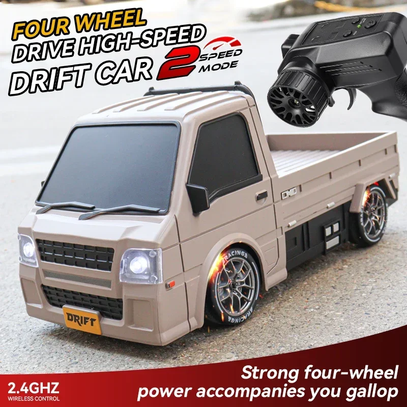 

1/24 4wd Rc Drifting Car High Speed Remote Control Racing Truck with Light 2.4G Wireless Model Toys Boys Children Gift
