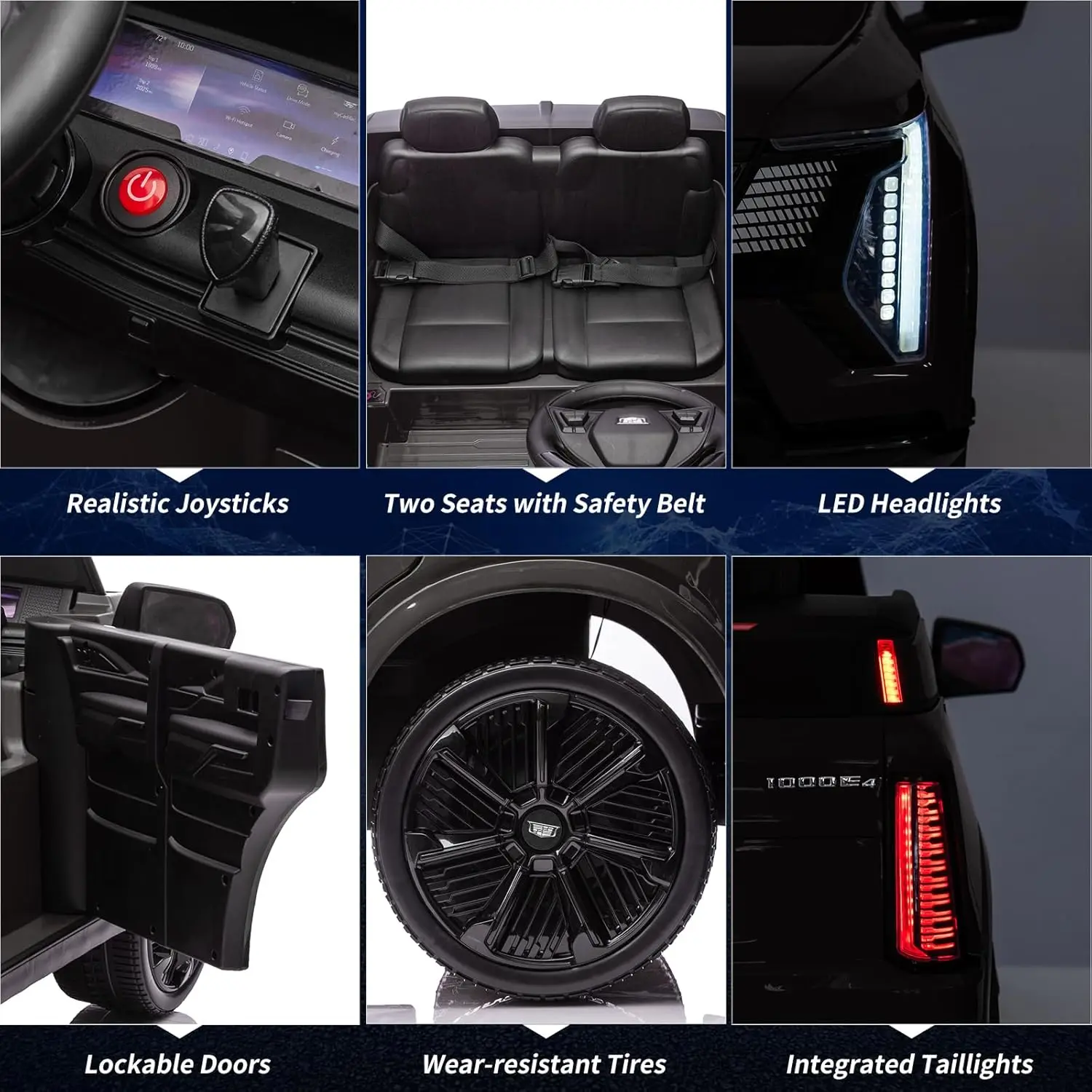 Coche de juguete eléctrico de 24V para niños pequeños, coche con batería para montar en camión con Control remoto, suspensión de rueda completa, luces LED musicales