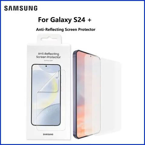 Original Anti-Reflection Screen Protector for Samsung Galaxy S24 Plus S24+HD Clear Anti-Scratch Genuine Protective Film EF-US926