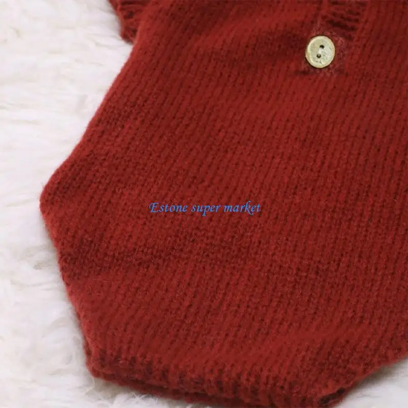 090B Baby Big Ear Antler Hat Romper Outfit Baby Photo Clothes Photography Props