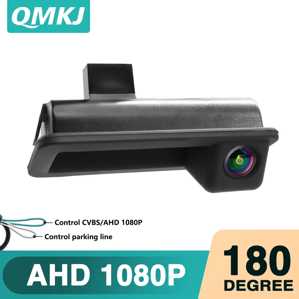 QMKJ 180 Deg AHD 1080P Rear View Camera Fisheye Lens For Ford Mondeo MK4 CHIA-X Ford Fiesta ST Ford Focus Land Rover Range Rover