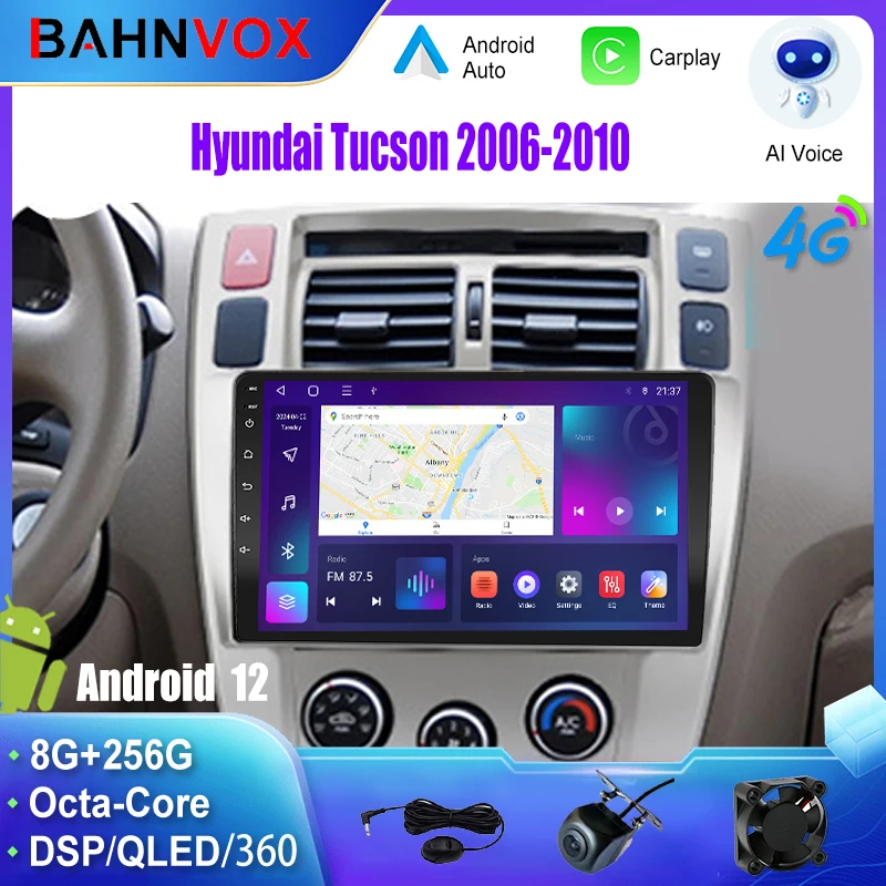 

Android Car Radio GPS Navigation Multimedia Video Player for Hyundai Tucson 2006-2010 Stereo Tape Recorder Screen Head Unit 4G