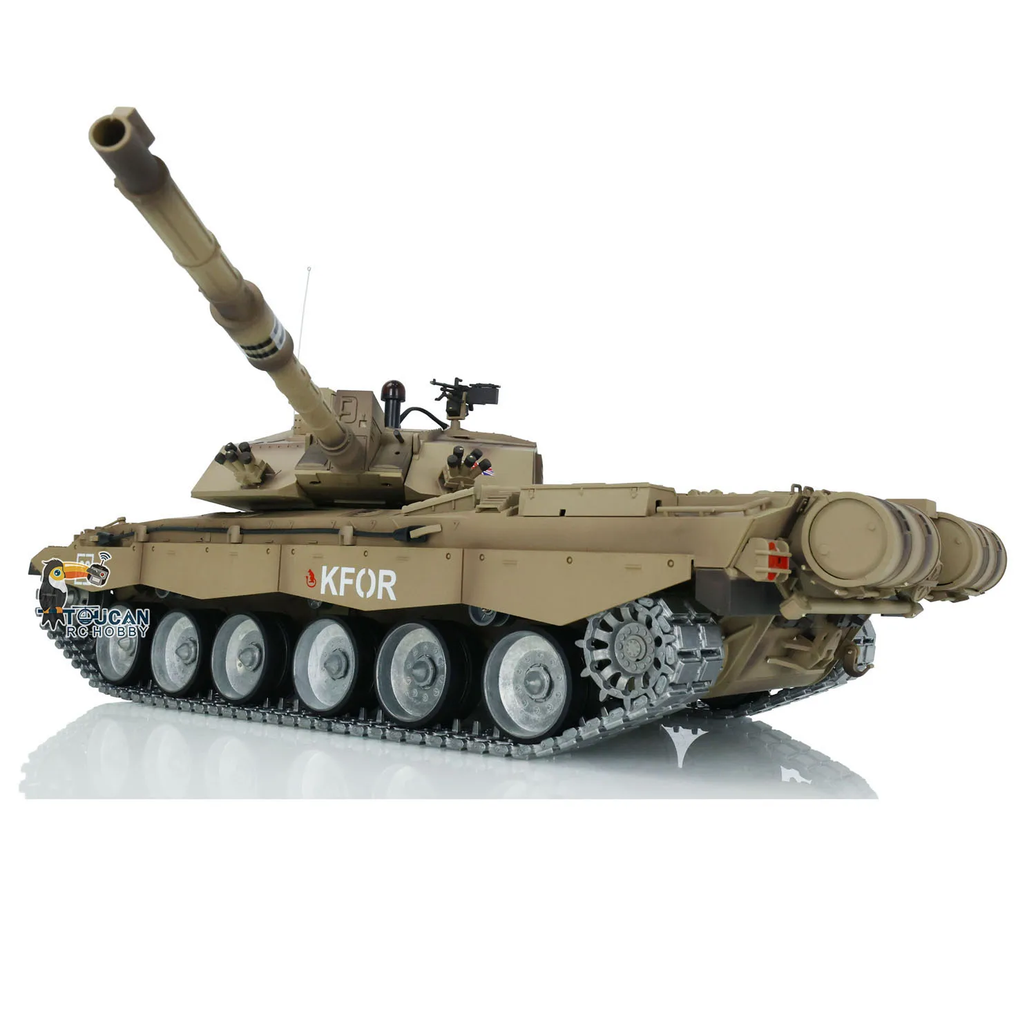 Henglong 1/16 7.0 RTR Carro armato RC Challenger II 3908 Personalizza 360 ° Modello militare di binari in metallo con torretta per collezionisti di adulti