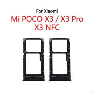 Bilashmart Xiaomi Mi POCO X3 NFC / X3 Pro Pocophone Global BackShell SIM Card Slot Tray Holder Sim Card Reader Socket
