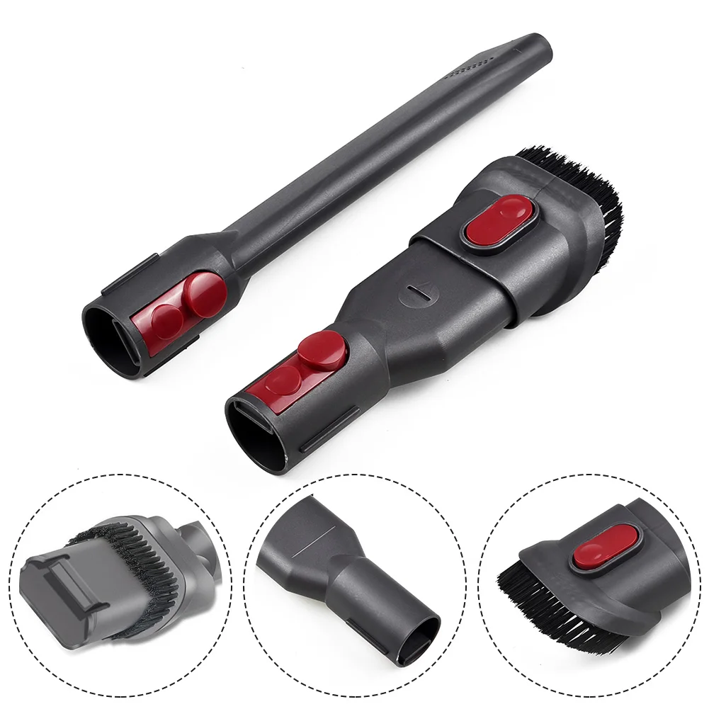 2 unids/set boquilla de vacío cabezal de cepillo de succión para Dyson V7 V8 V10 aspiradora herramienta para grietas de polvo para el hogar