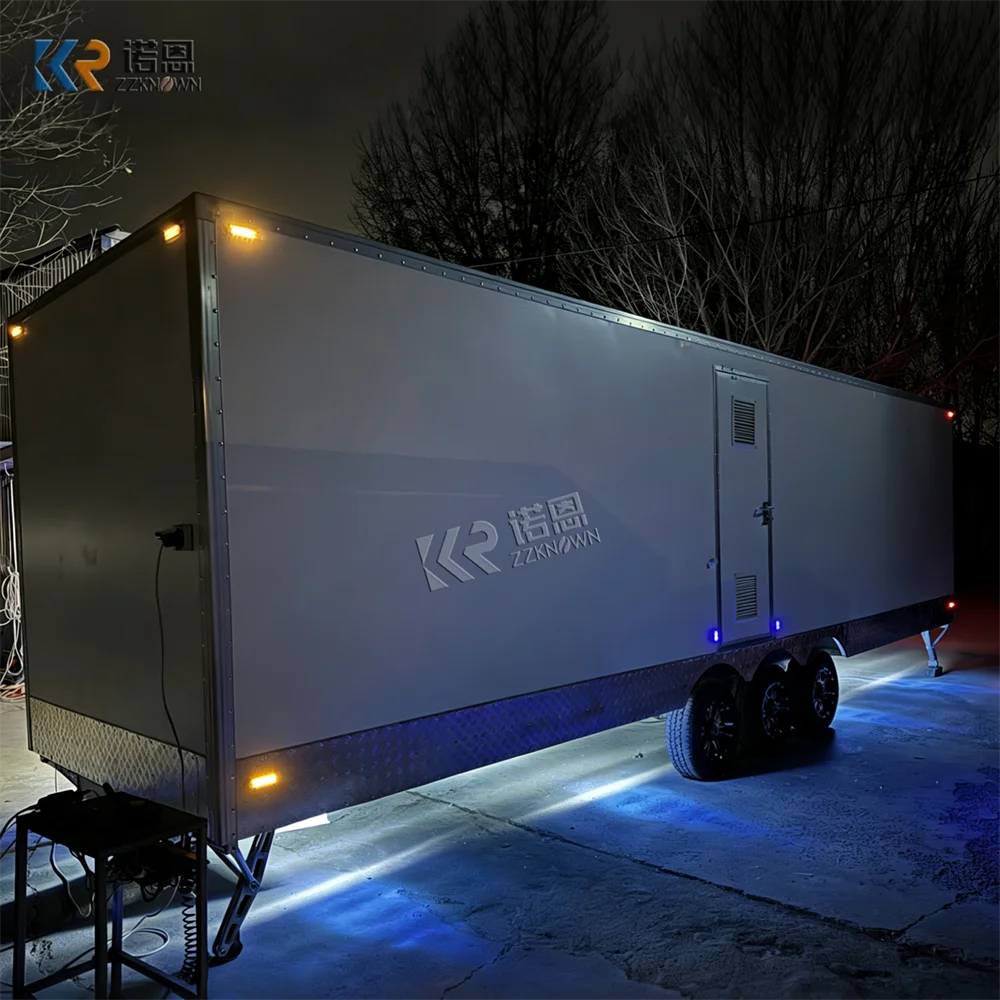 Portable VIP Bathroom Smart Public Use Restroom Trailer Custom Mobile Luxury Toilet Trailer with Shower System