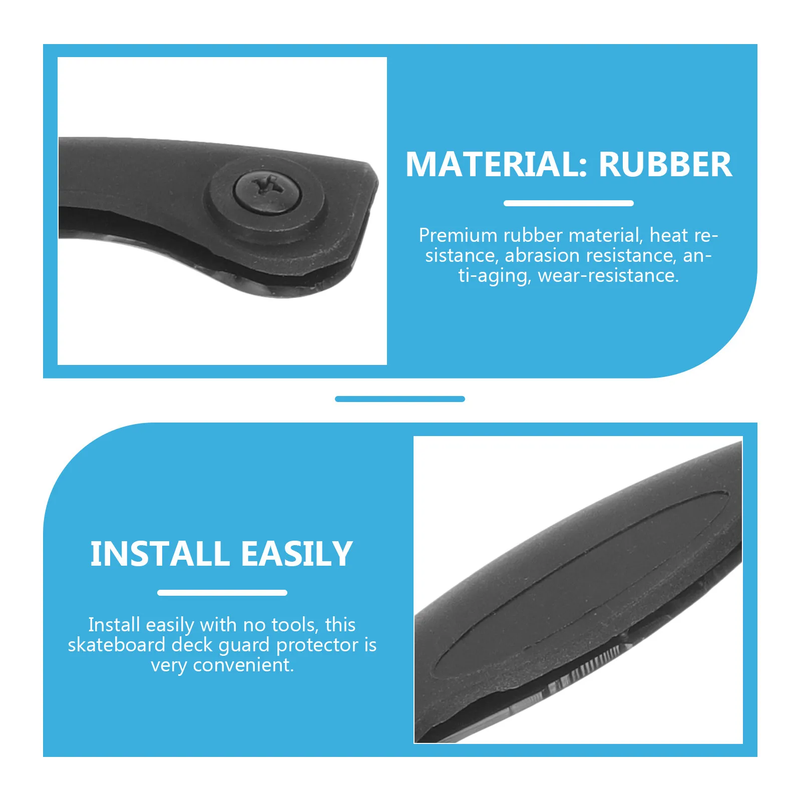 

Защитная резиновая полоса для кромки скейтборда: термостойкая, износостойкая, предотвращающая старение