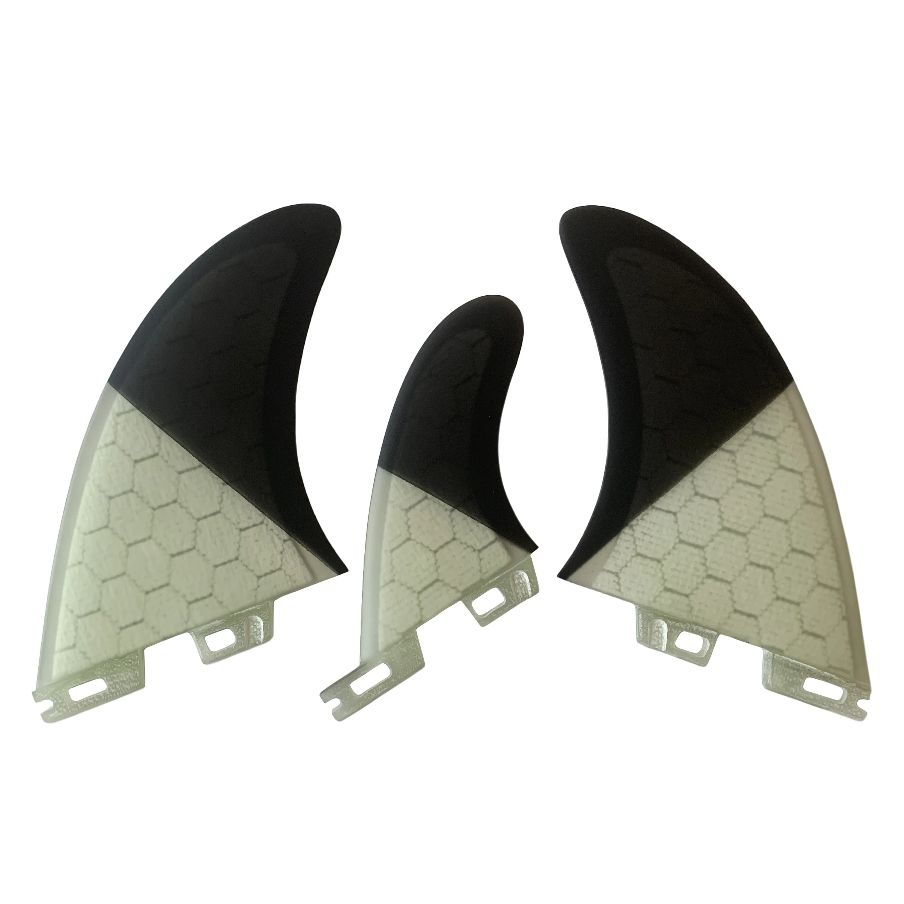 RISECE Surfboard Fins AMT Twin Fins with Stabiliser Fin Performance Core Big Honeycomb Twin + 1 Fins