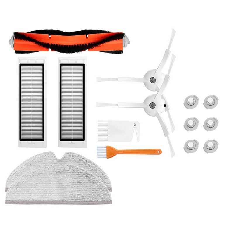 ترقية وظيفية! استبدال الملحقات الرئيسية الجانبية فرشاة تصفية ل شاومي Roborock S5 S50 S51 S55 S6 S60 S6 مكنسة كهربائية نقية