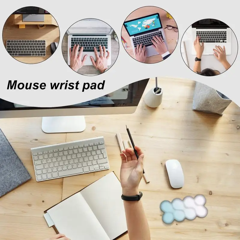 キーボードリストパッドソフトグラデーションハンドクッションソフトハンド保持リストレストパッド作業エリア学校や家庭用