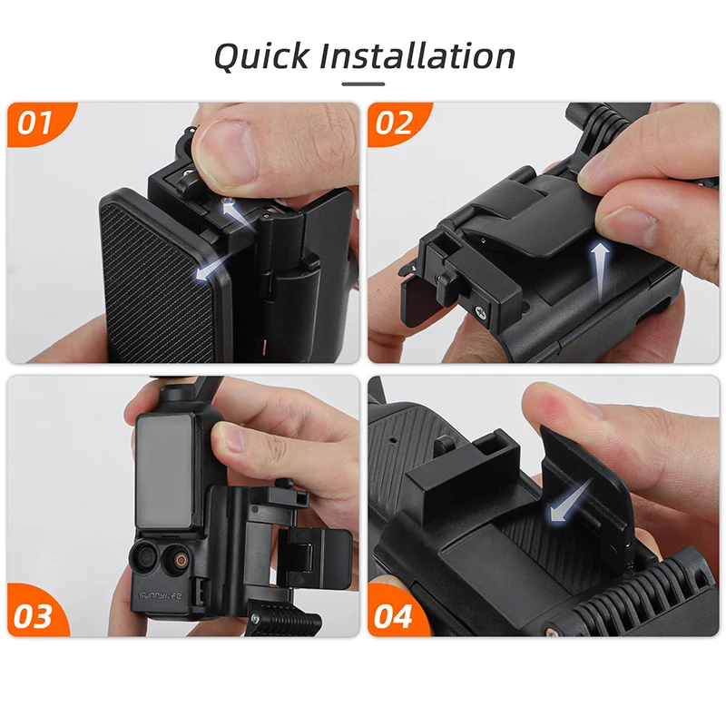 Sunnylife For DJI Osmo Pocket 3 Magnetic Bracket Mount Base Angle Adjustable Multifunctional Desktop Base Camera Accessories