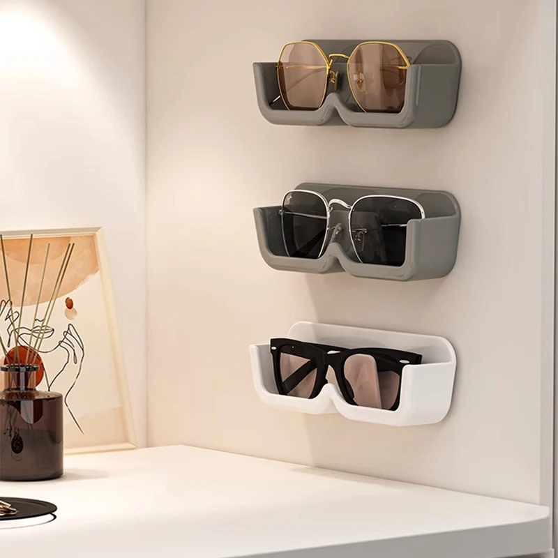 Wall-mounted Glasses Display Rack Storage Box Sunglasses Eyeglasses Storage Box Desktop Bathroom Bedroom Storage Rack