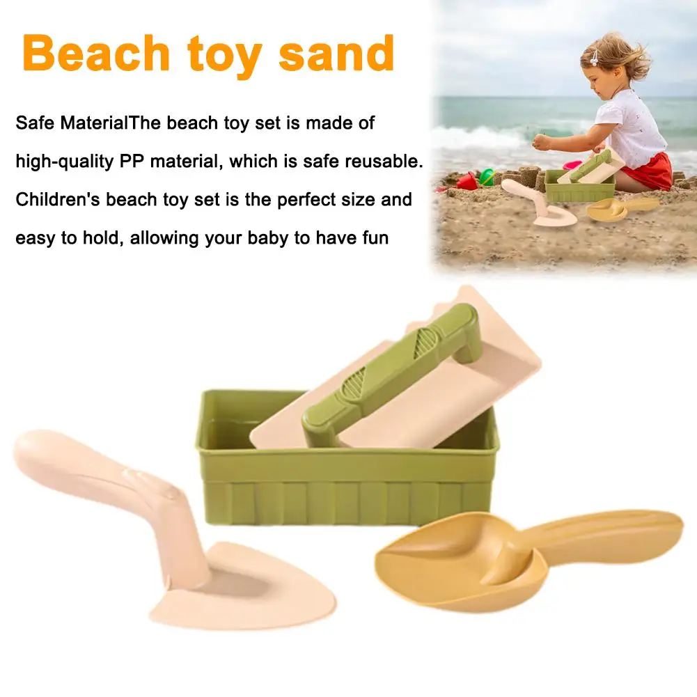 Set di giocattoli da spiaggia per bambini Giocattoli sicuri per sabbiera in materiale PP con borsa a rete per piscina da spiaggia all'aperto Bagno da giardino Gioco di neve Apprendimento regalo a mano